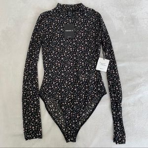 F21 FLORAL BODYSUIT